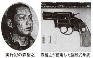 実行犯の森裕之 森裕之が使用した回転式拳銃